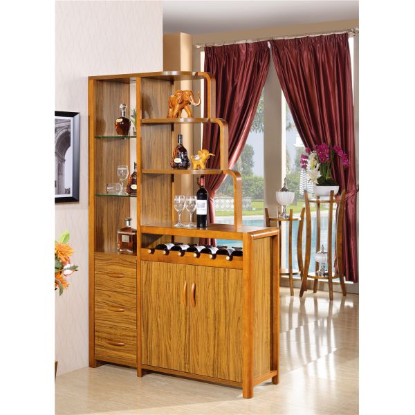 Buy modern Zingana solid wood wine cabinet furniture at wholesale prices
