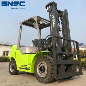 5t Diesel Engie Forklift FD50 with Shifter Fork and Lift Height Ranges from