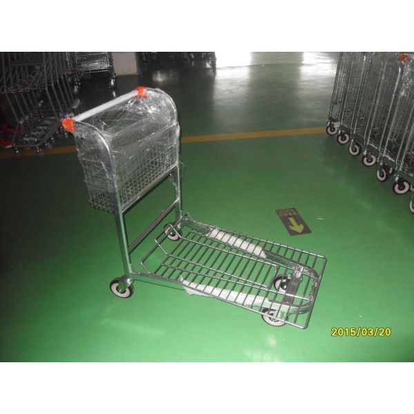 Buy 5 Inch Wheel Cargo Warehouse Trolley 4 Swivel with Platfrom at wholesale prices