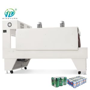 Water Bottle Heat Shrink Packaging Machine Pe Film Wrap Tunnel