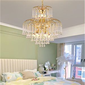Modern Golden Elegant Luxury Design Fashion Interior Crystal Chandelier
