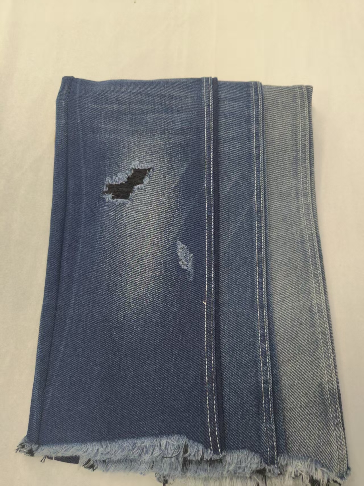 65%Cotton 12.2oz Cotton Rayon Dark Indigo 180cm Denim fabric 10x7 JSD3076B-B