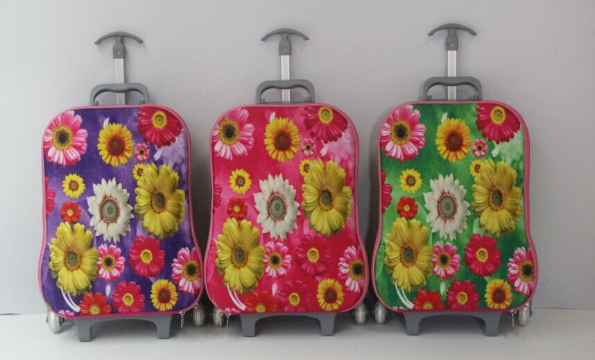 Hot sale EVA 3D carton trolley for kids