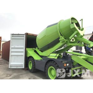 Professional Self Loading Transit Mixer Self Propelled Concrete Mixing System