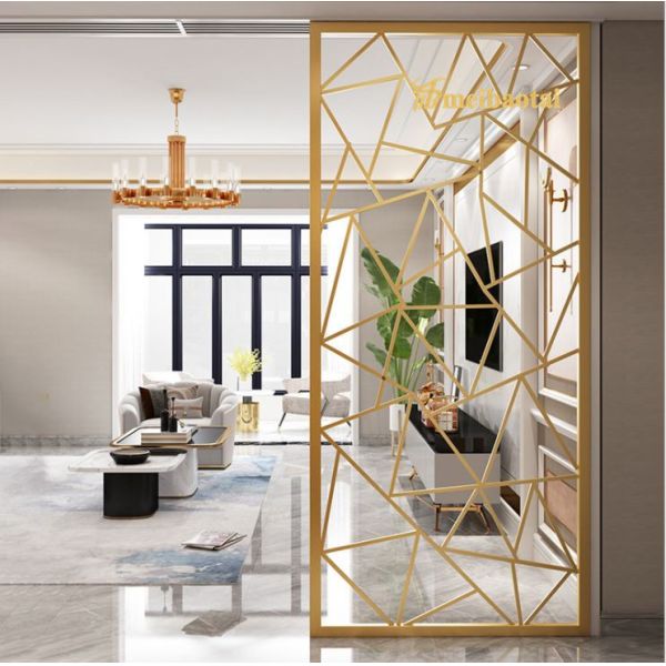 Buy Laser Cut Stainless Steel Wall Divider PVD Coated HV230 Hardness at wholesale prices