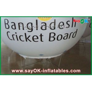 White PVC Advertising Helium Balloon 6M Inflatable For Outdoor Show Event