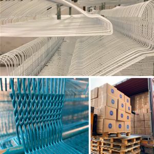 20.5cm Height Clothes Wire Hanger High Durability Shockproof Easy To Use