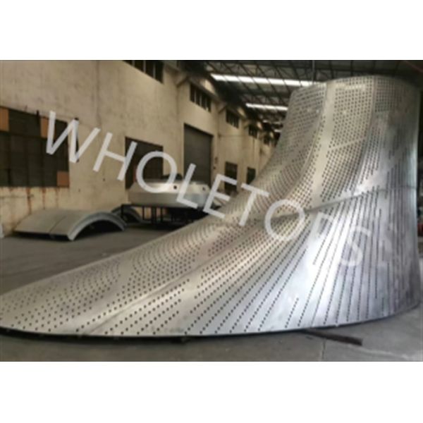 Buy Welding Joint Perforation Curved Aluminum Panels  2.5mm Thickness at wholesale prices