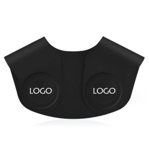 Quality Custom Logo Barber Black Silicone Shawl for Hair Cutting and Dyeing at Salon Supplies for sale