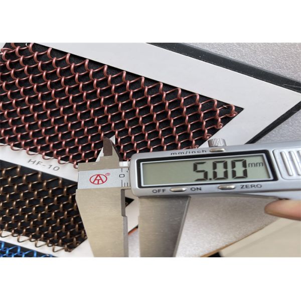 8mm Diamond hole 1.2mm Thickness Aluminium Chain Decoration Mesh Curtain