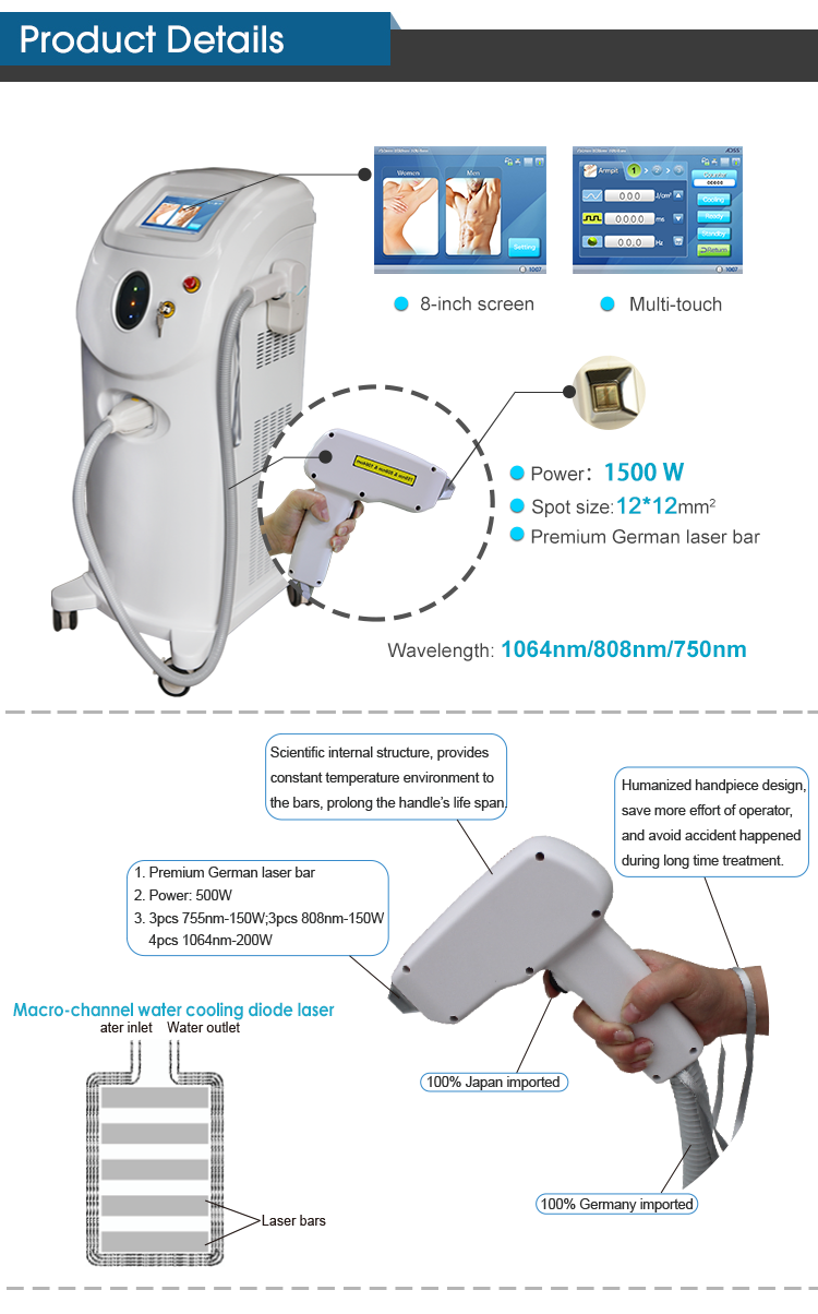 Epilation Definitive Laser Hair Removal Machine From ADSS Company