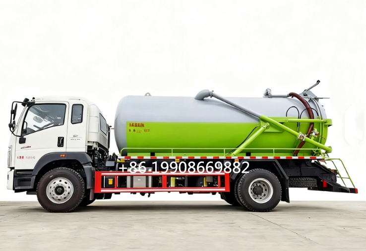 Dongfeng 4x2 Driver 8000L Sewage Suction Truck