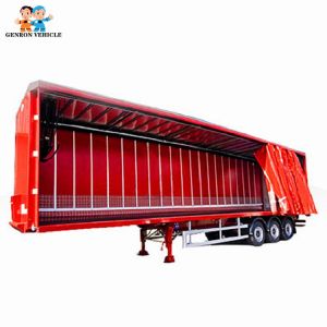 Welding Design Van Enclosed 30ton 40ft Flatbed Curtain Side Trailers
