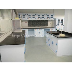 Floor Mounted PP Lab Island Table