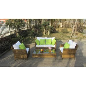 4pcs PE wicker patio sofa furniture