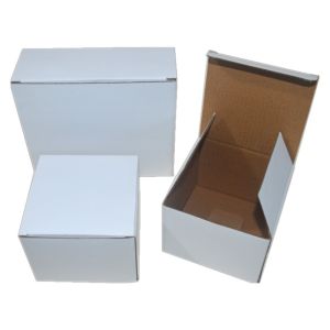 Manufacturer Recycled Candle Boxes Logo Customized White Paper Folding Shipping