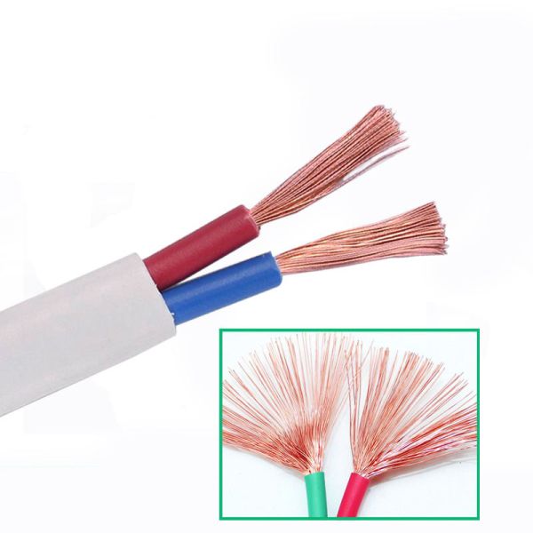 JB/T8734.2012 1.5 Square 2-Core Power Plug Cable Wire Soft Cover Flexible Wire Copper Household