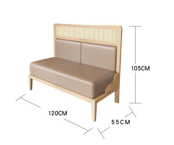 Outdoor Restaurant Booth Seating For Kitchen In Dining Room 120x55x105CM