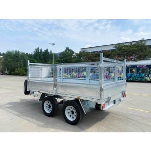 Corrosion Resistant Double Axle Dump Trailer Silver 10x6 Galvanised Trailer