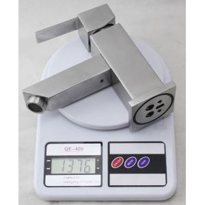 Seamless Tube Bathroom Black Brass Stainless Steel Faucet