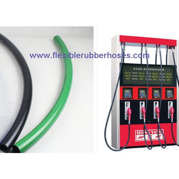 ID 1 Inch Red Fuel Dispensing Hose 30 Bar , Braided Fuel Hose For Fuel Tanker