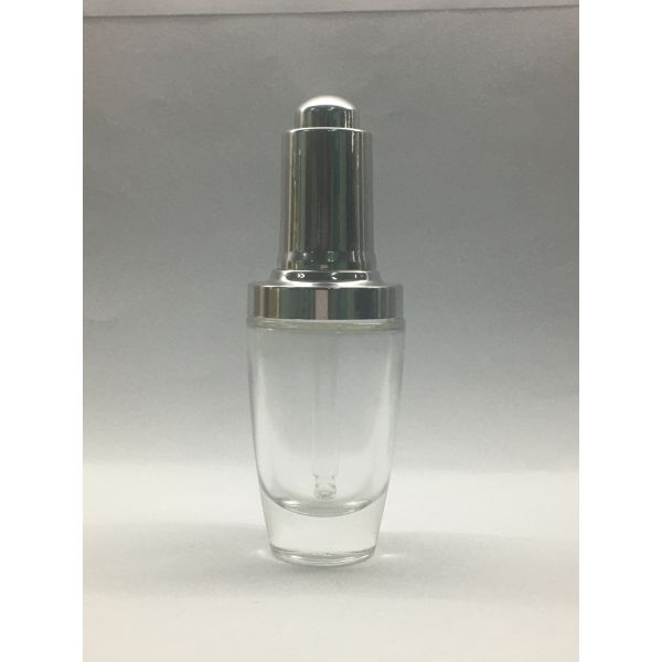Buy Round Cone Shape 30ml Glass Dropper Bottles Essential Oil Packaging at wholesale prices