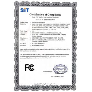 Shenzhen Hao Yue Technology Co., Ltd. Certifications