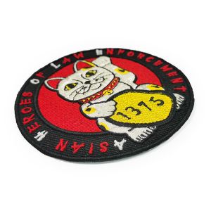 Twill And Felt Iron On Embroidered Patches Metallic Threads Fabric Letter