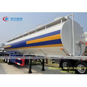 China 45CBM Carbon Steel Q235 Jet A1 Tank Semi Trailer With Epoxy Coated Inside on sale