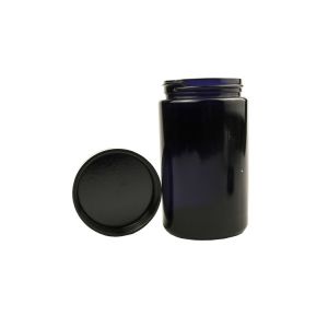 Leakproof Glass Black Cosmetic Jars 8.8oz 35oz