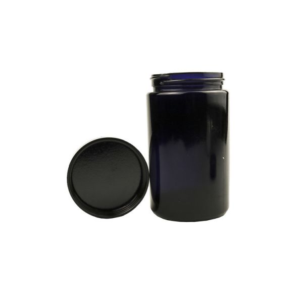 Leakproof Glass Black Cosmetic Jars 8.8oz 35oz