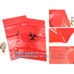 Plastic biohazard infectious waste Dustbin liner, Autoclave Biohazard Bags, High