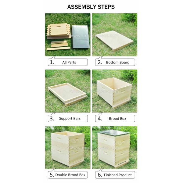 10 Frames Pinus Sylvestris 20mm Australian Style Bee Hive