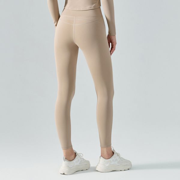 Winter Plush Yoga Thickened Warm Fitness Pants Peach Hip Exercise Tights