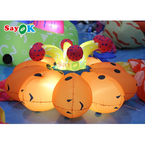 190T Oxford Cloth Inflatable Led Flower Plants For Wedding Decoration Lighting