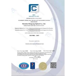 Shenzhen Hengyang Optical Co., Ltd. Certifications