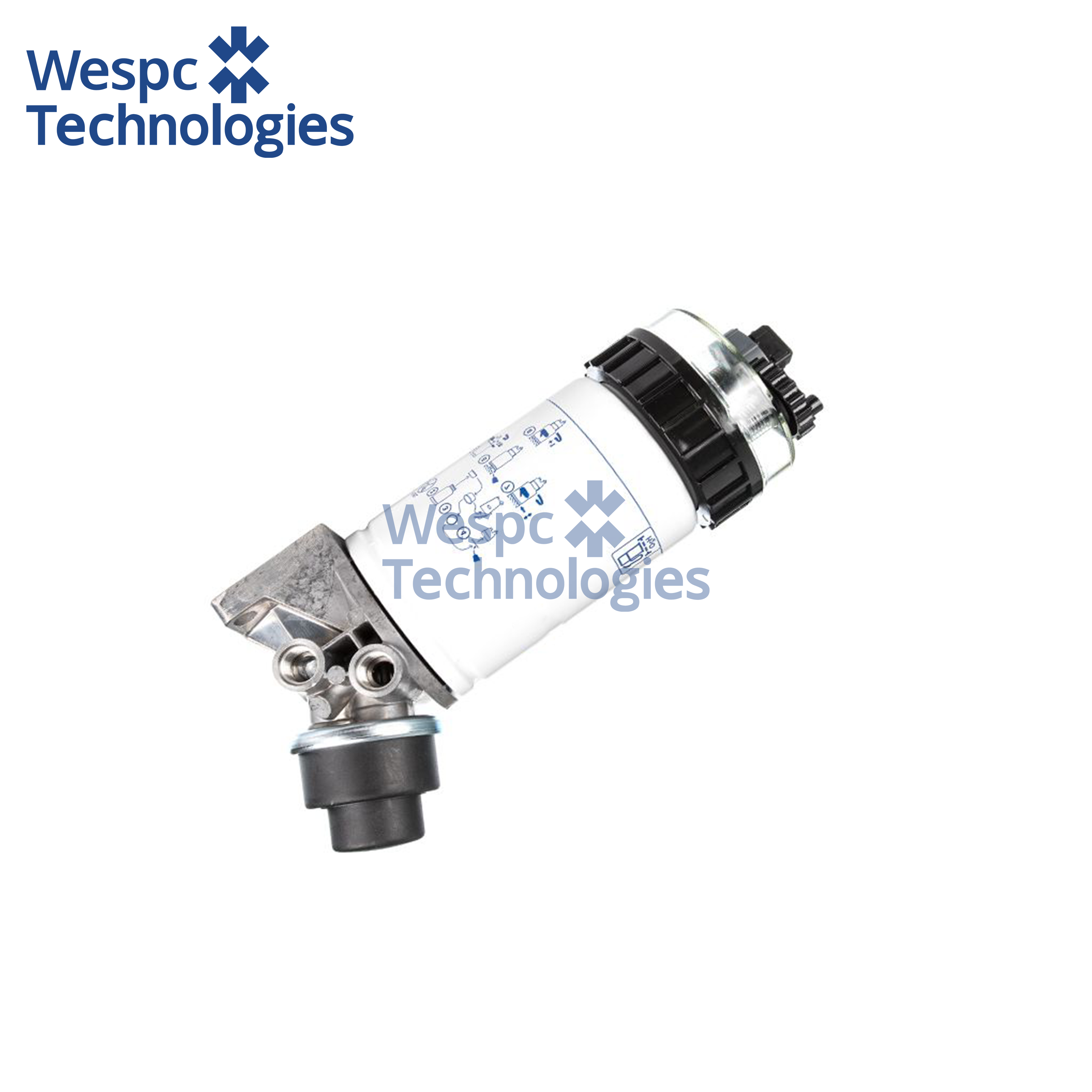 WESPC Fuel Filter Assembly 2656F087 For for Perkins 1104C-44T Diesel Engines