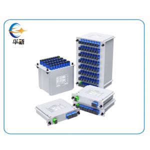 Quality Single Mode 1*32 SC Port Plastic PLC Plug In Optical Splitter For FTTH POE IP 3G 4G Network Fiber Optic Equipment for sale