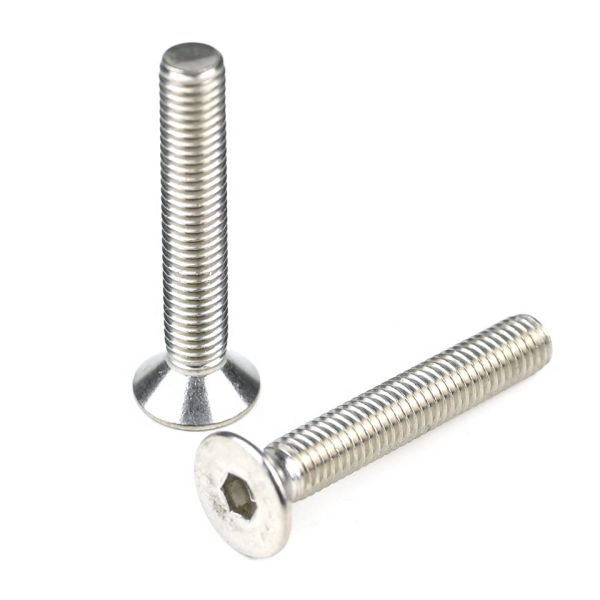 Buy Stainless Steel Flat Machine Screw DIN 7991 Hex Socket Screws with Customized Support at wholesale prices