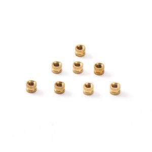 Injection Molding Brass Knurled Thread Insert Nuts Lead Free Copper