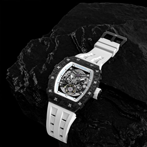 30 Meters Custom Waterproof Watch Carbon Fiber Forged Men'S Wrist Watches