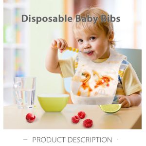 Quality Eco Friendly Waterproof Disposable Baby Bib PE Film Material for sale