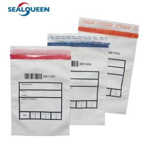 China Clear Security Custom Plastic Tamper Evident Bag Money Security Seal on sale