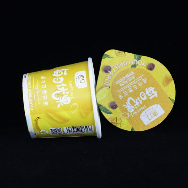Customized with aluminum foil inner wall, aluminum foil paper seal can lower disposable ice cream, yogurt paper cup.