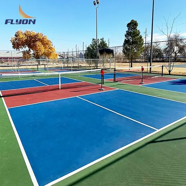 Customizable Colors Pickleball Court Mat with 215.23 Sqft Roll Size for 44*20ft
