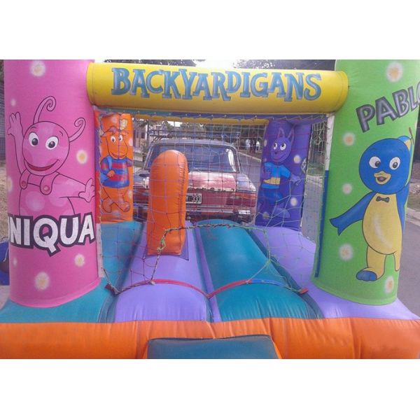 Mini Safety Commercial Jumping Castles With Net / Kids Bounce House Games