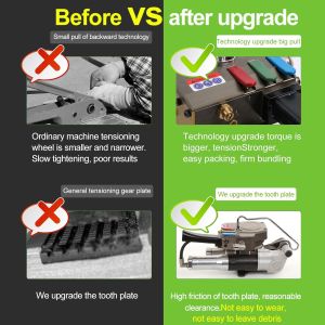 6000N 32mm Tape Pneumatic Plastic Strapping Tool PET Packing Tools