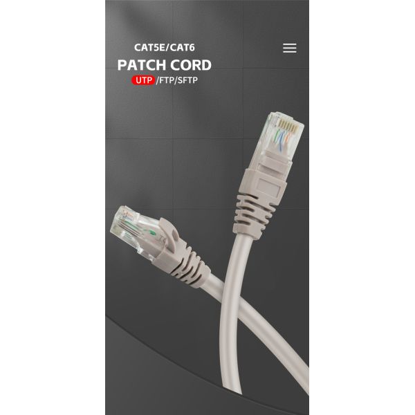 Experience High-Speed Network LAN Cable Connection With BC RJ45 1.5M Cat5e Patch Cord