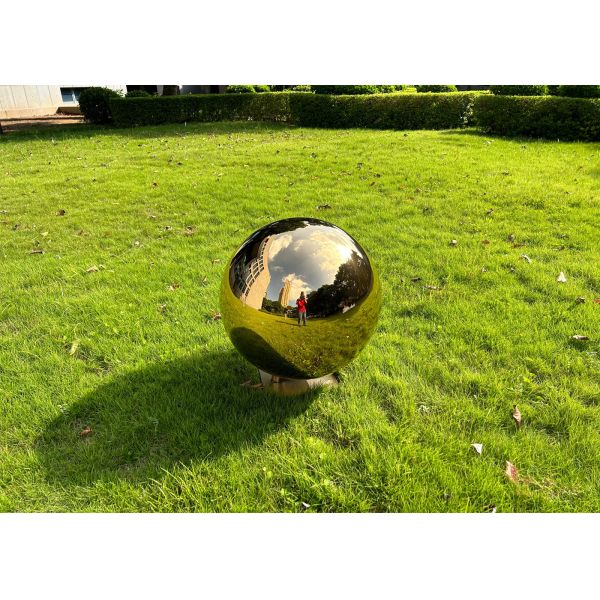 Polished Stainless Steel Balls Sculpture For Garden Or Home Decoration
