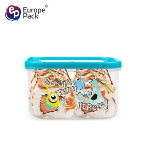 Cartoon pattern Plastic food containers with lids preservation box